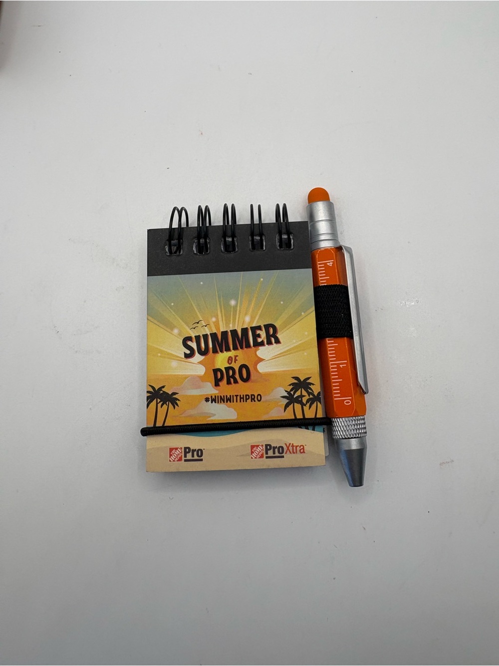 Summer of Pro 2”x3” MINI Spiral Notebook with Orange Promo Pen